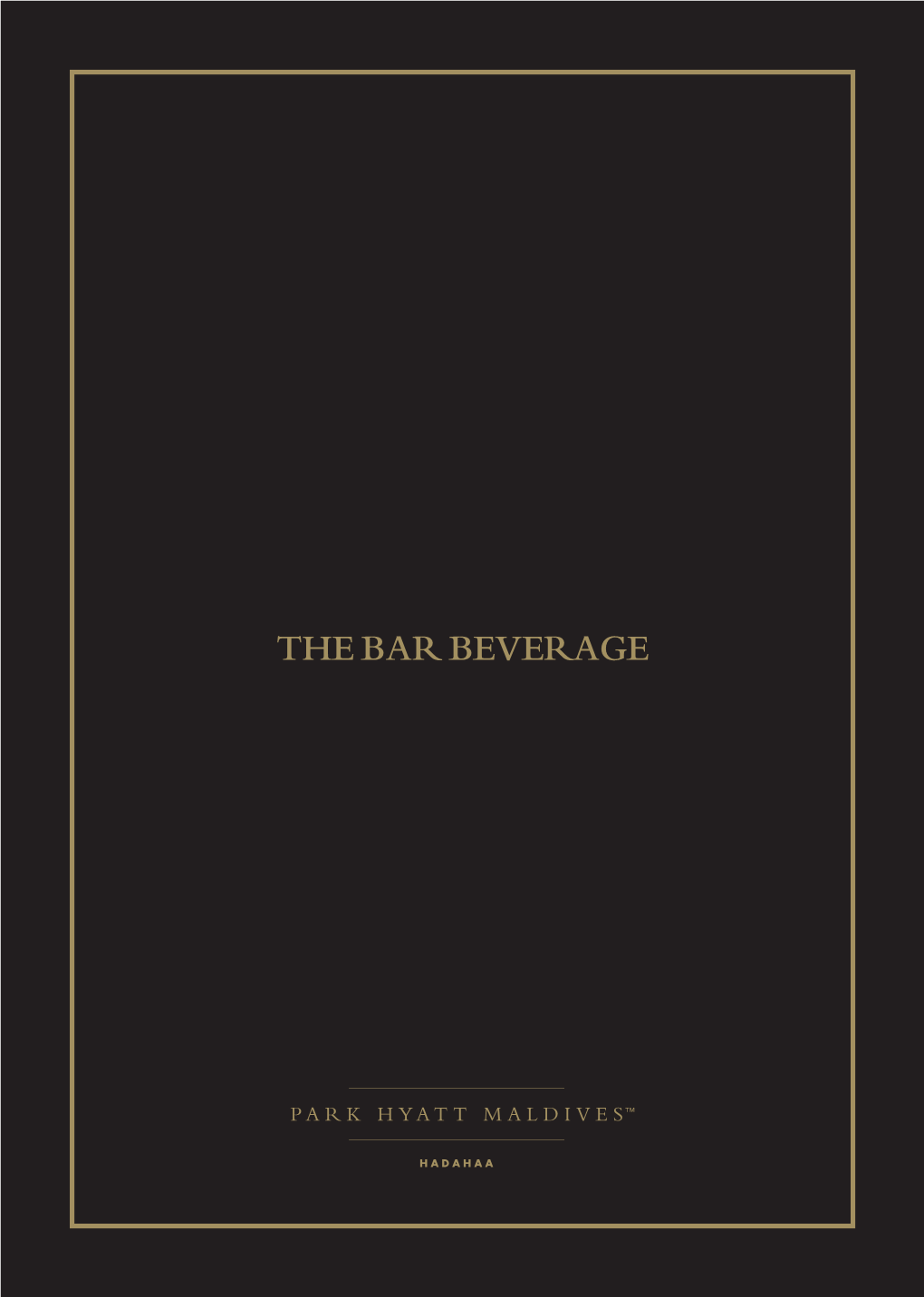 Beverage Menu