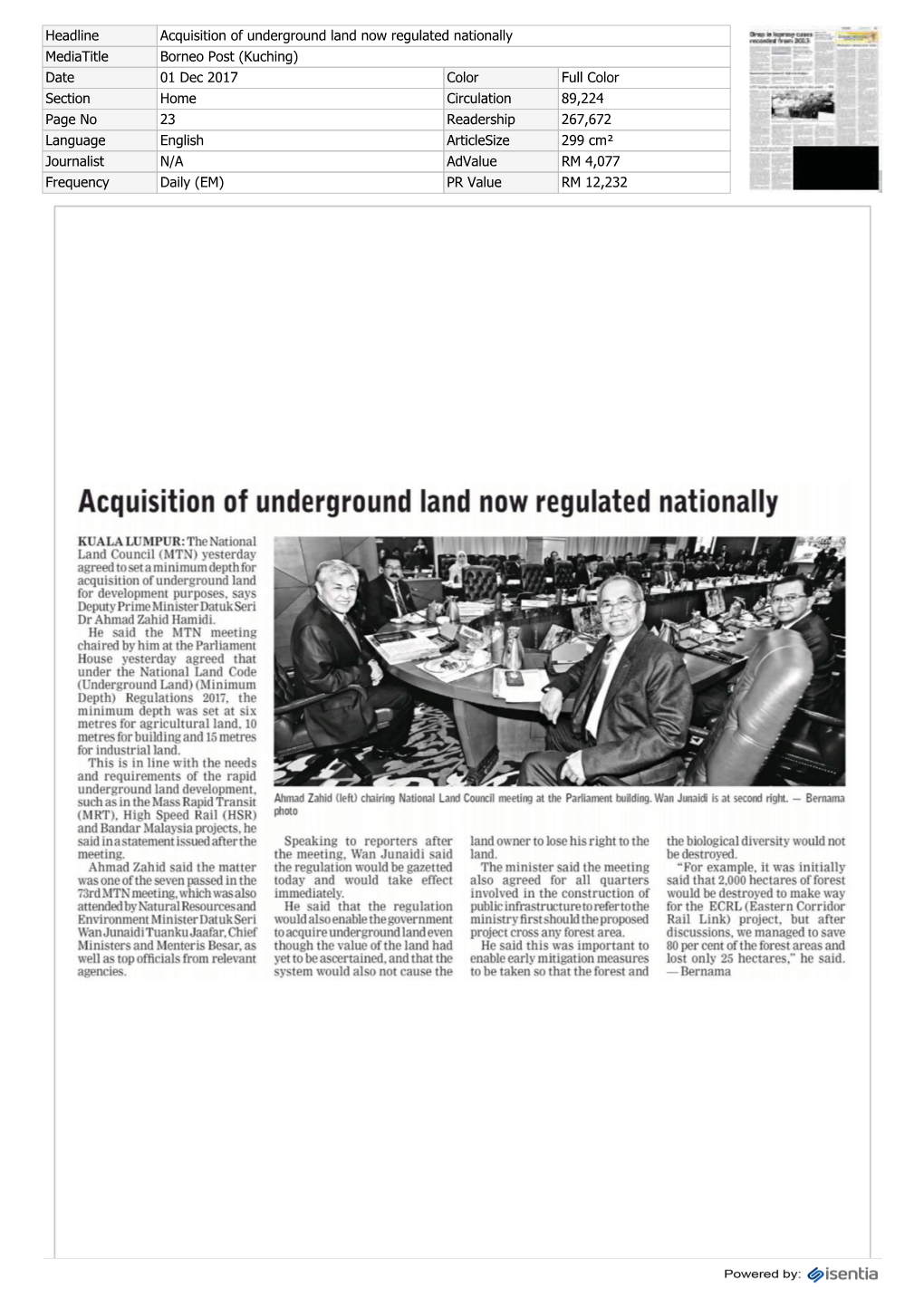 Acquisition of Underground Land Now Regulated Nationally