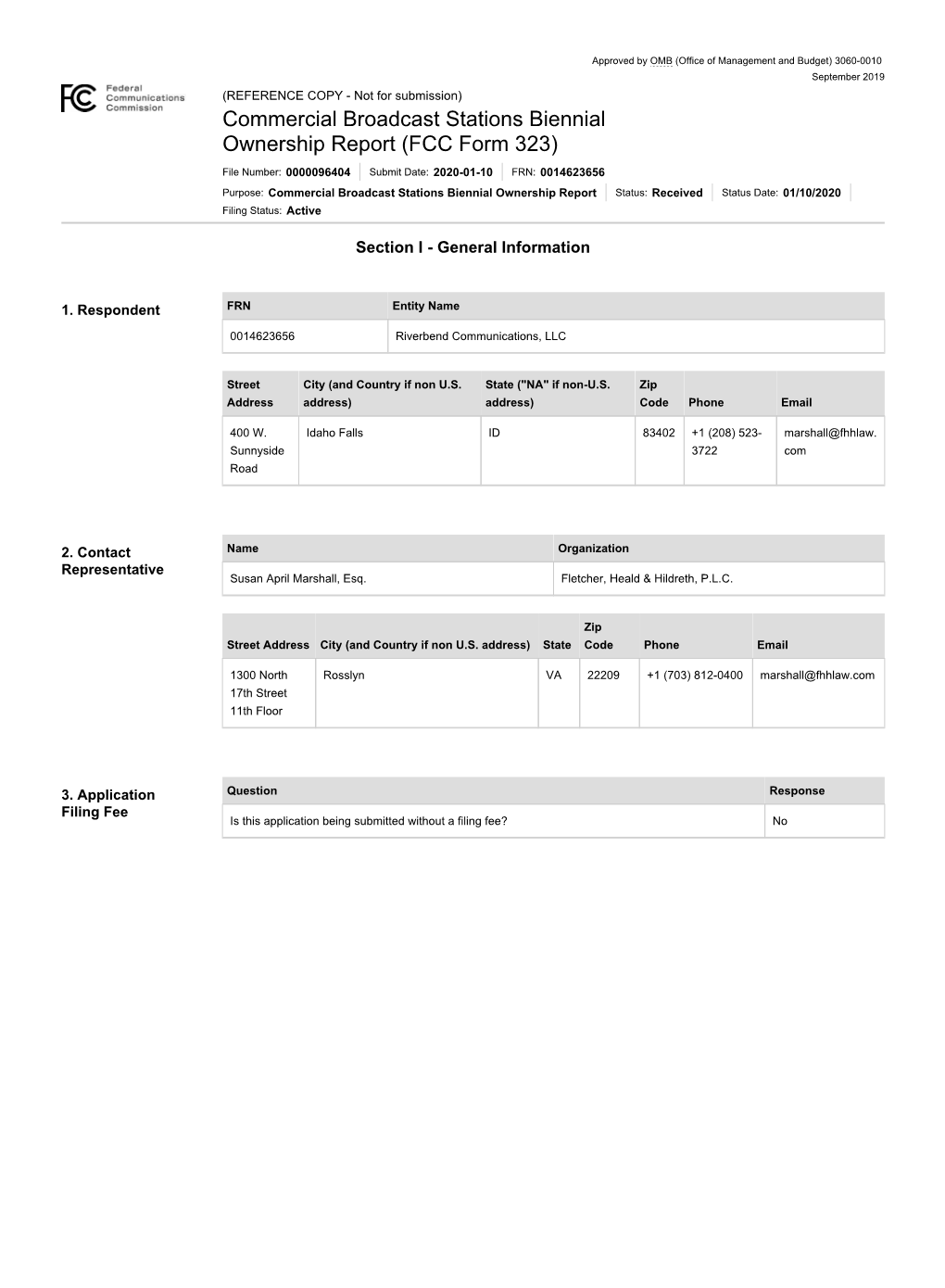 Commercial Broadcast Stations Biennial Ownership Report (FCC Form 323)