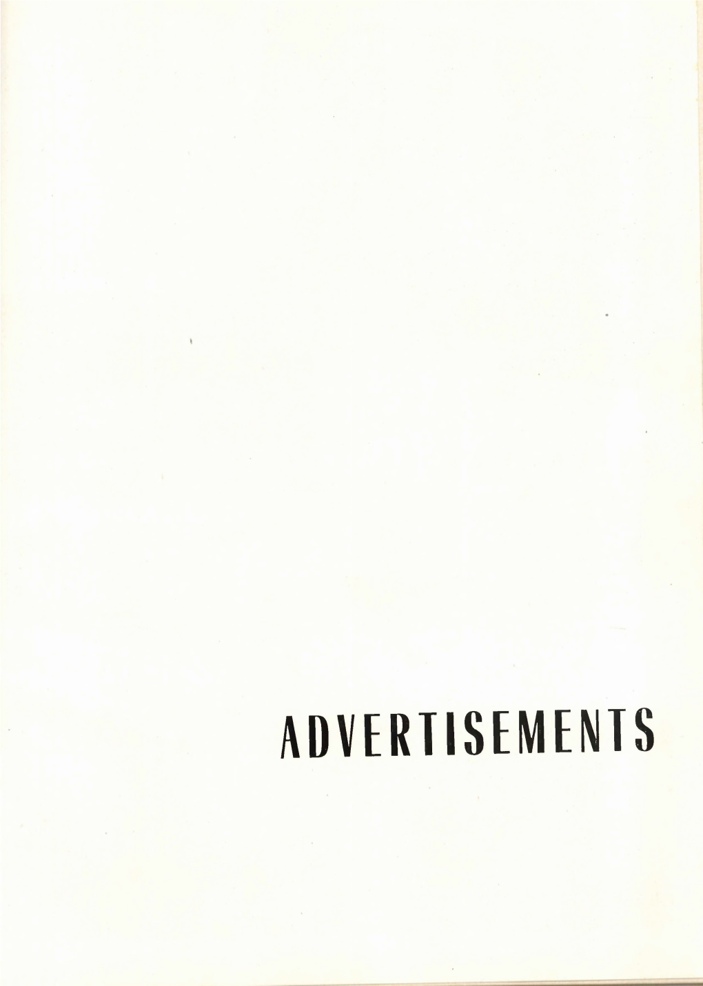 Advertisements Index to Advertisers