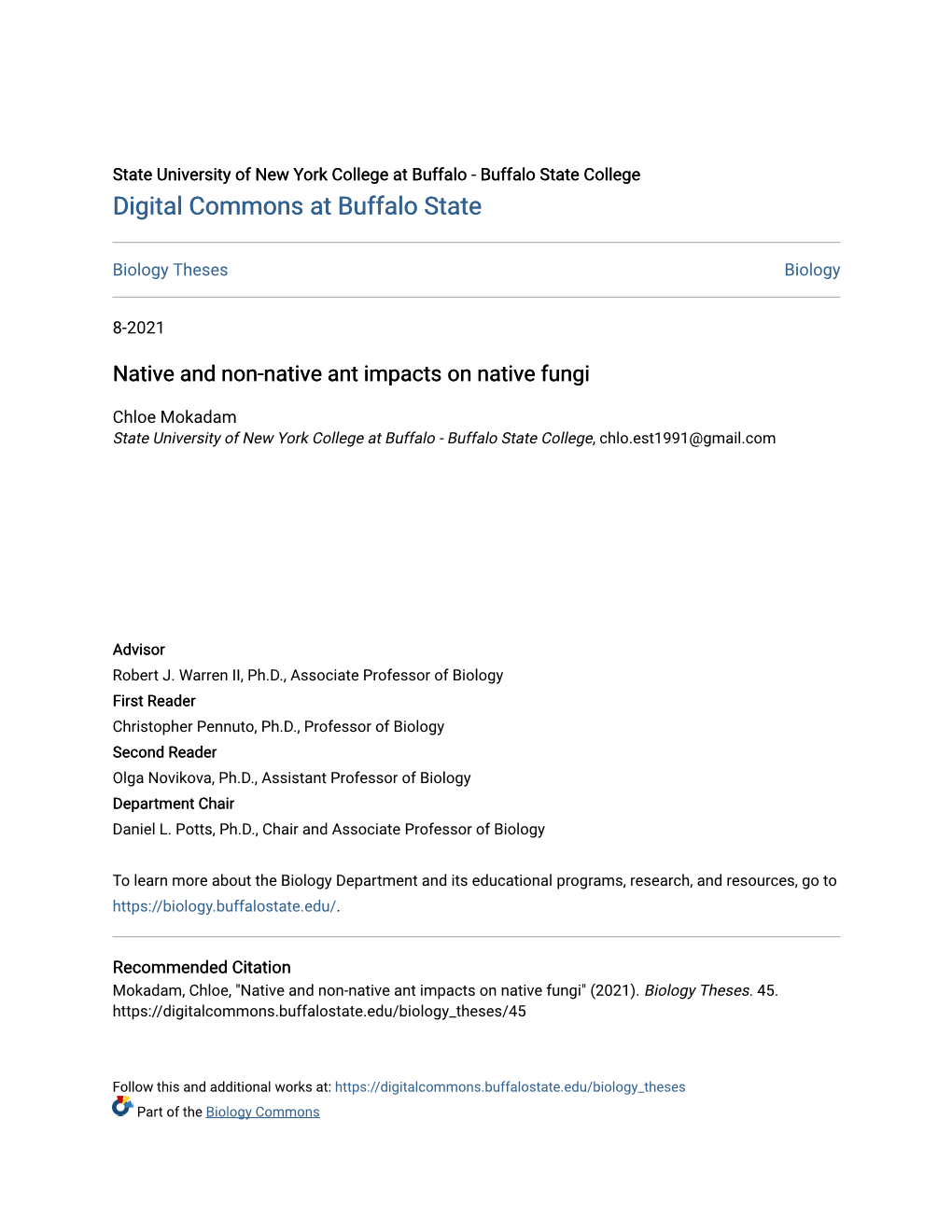 Native and Non-Native Ant Impacts on Native Fungi