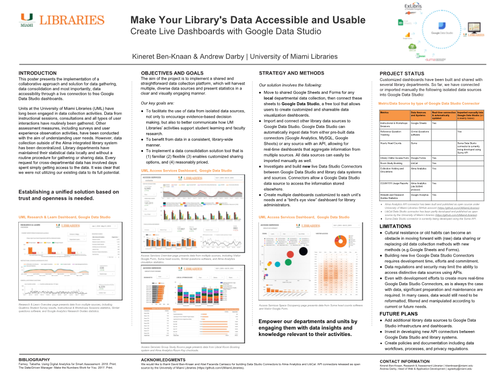 Create Live Dashboards with Google Data Studio