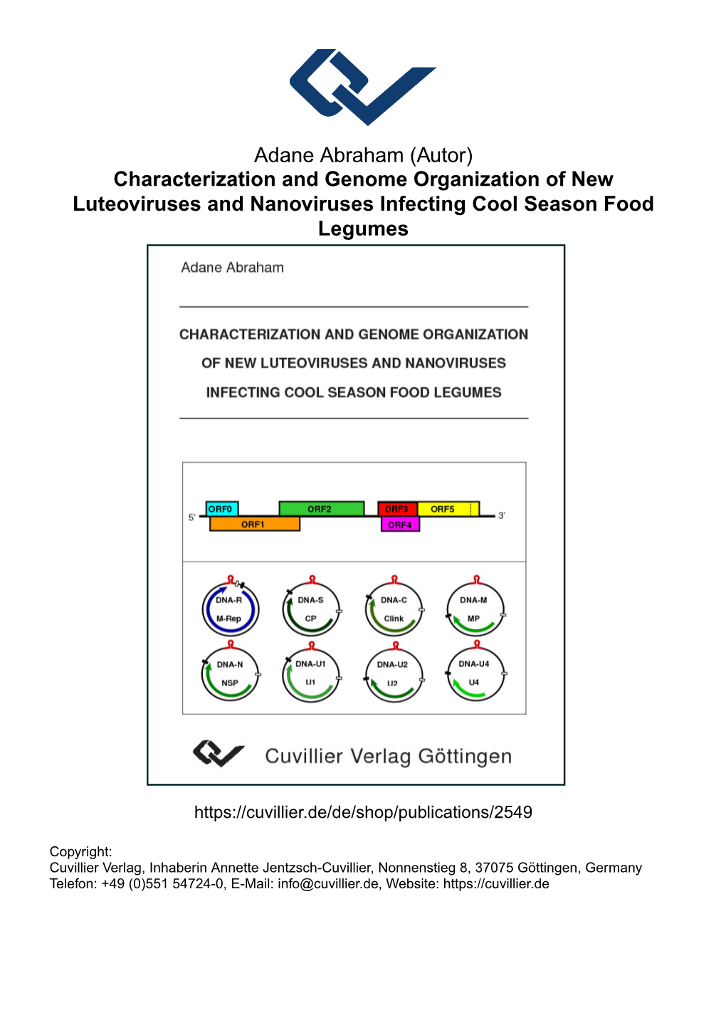 Characterization and Genome Organization of New Luteoviruses and Nanoviruses Infecting Cool Season Food Legumes