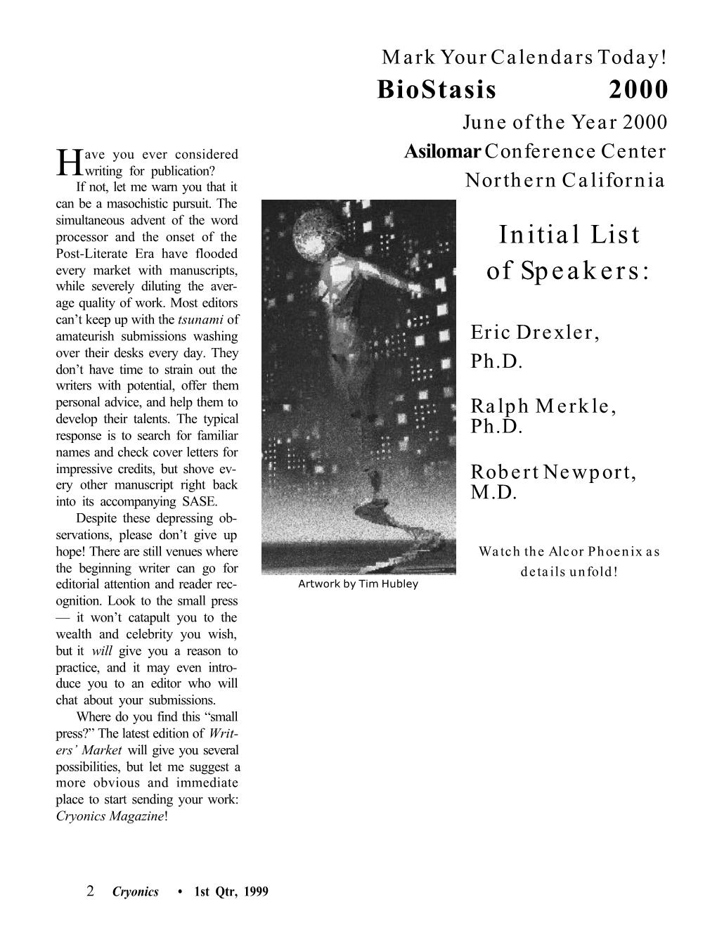 Cryonics Magazine, Q1 1999