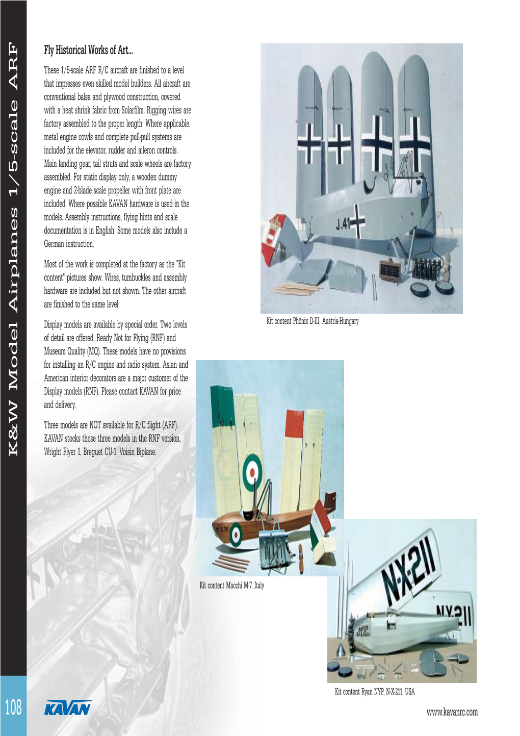 K&W Model Airplanes 1/5-Scale