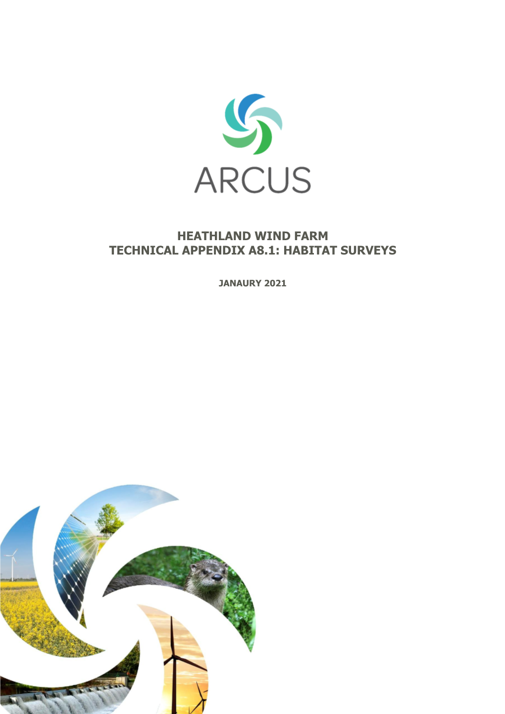 Heathland Wind Farm Technical Appendix A8.1: Habitat Surveys