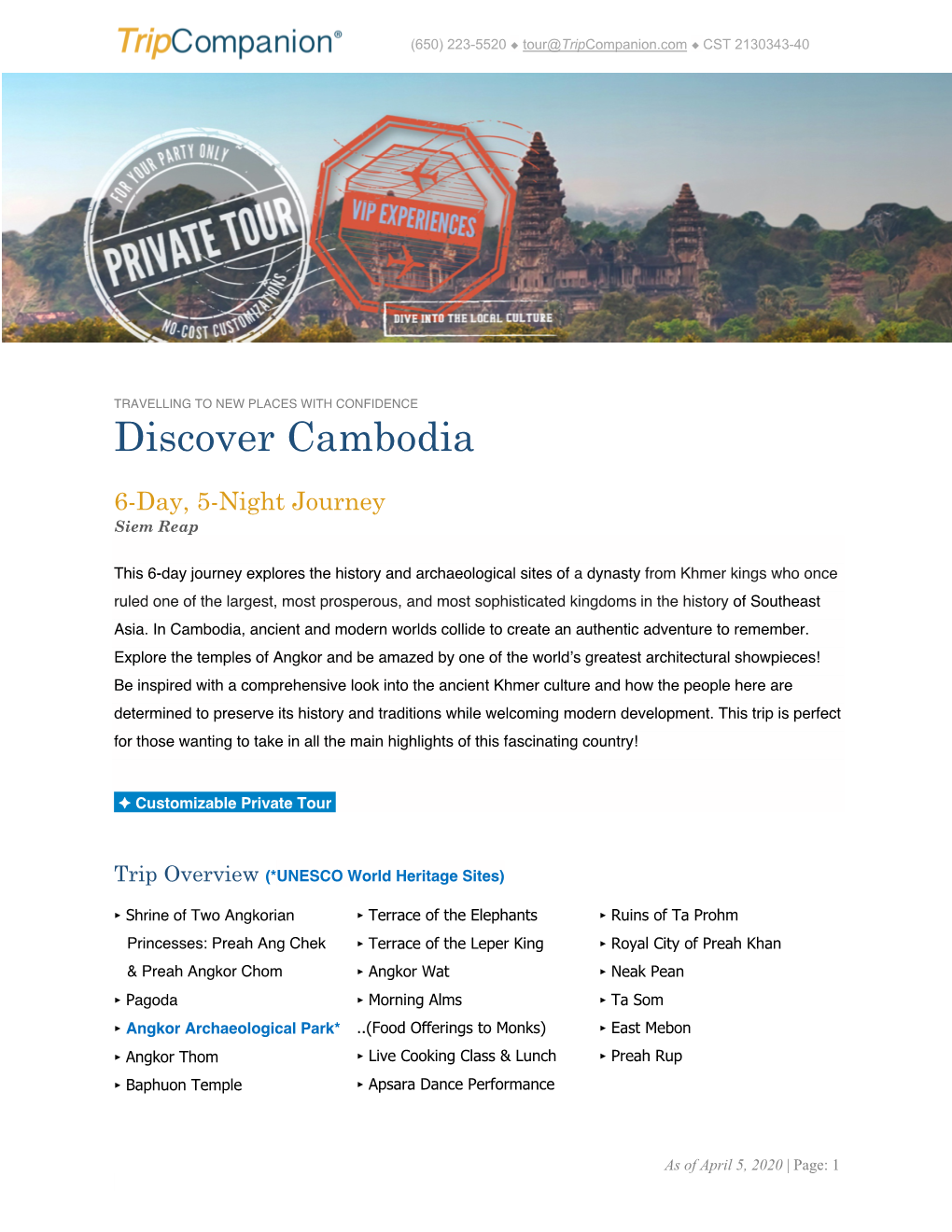 Discover Cambodia