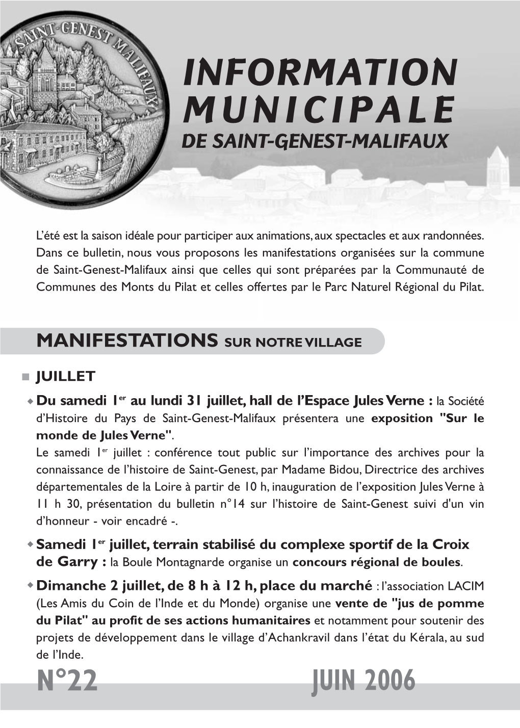 Information Municipale De Saint-Genest-Malifaux