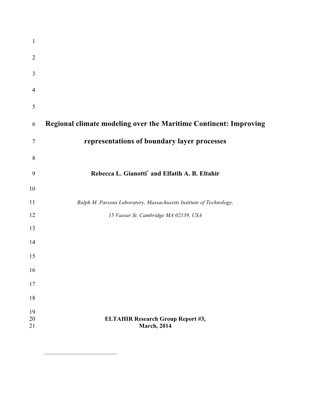 Improving Representations of Boundary Layer Processes