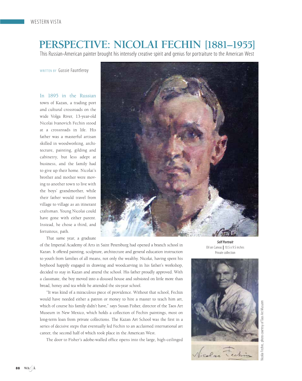 Nicolai Fechin [1881–1955] This Russian-American Painter Brought His Intensely Creative Spirit and Genius for Portraiture to the American West