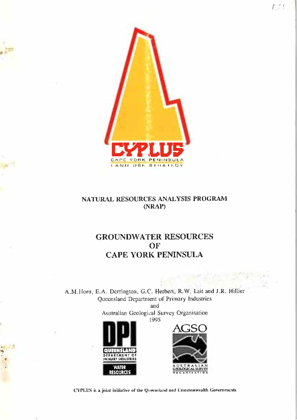 Groundwater Resources of Cape York Peninsula