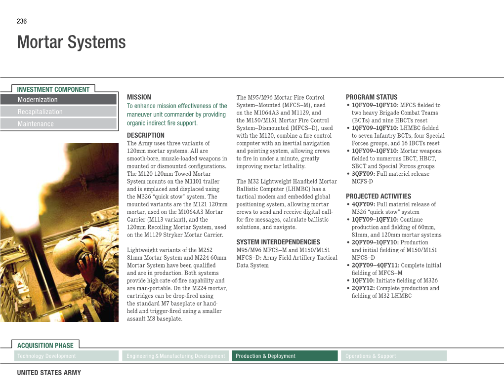 Mortar Systems