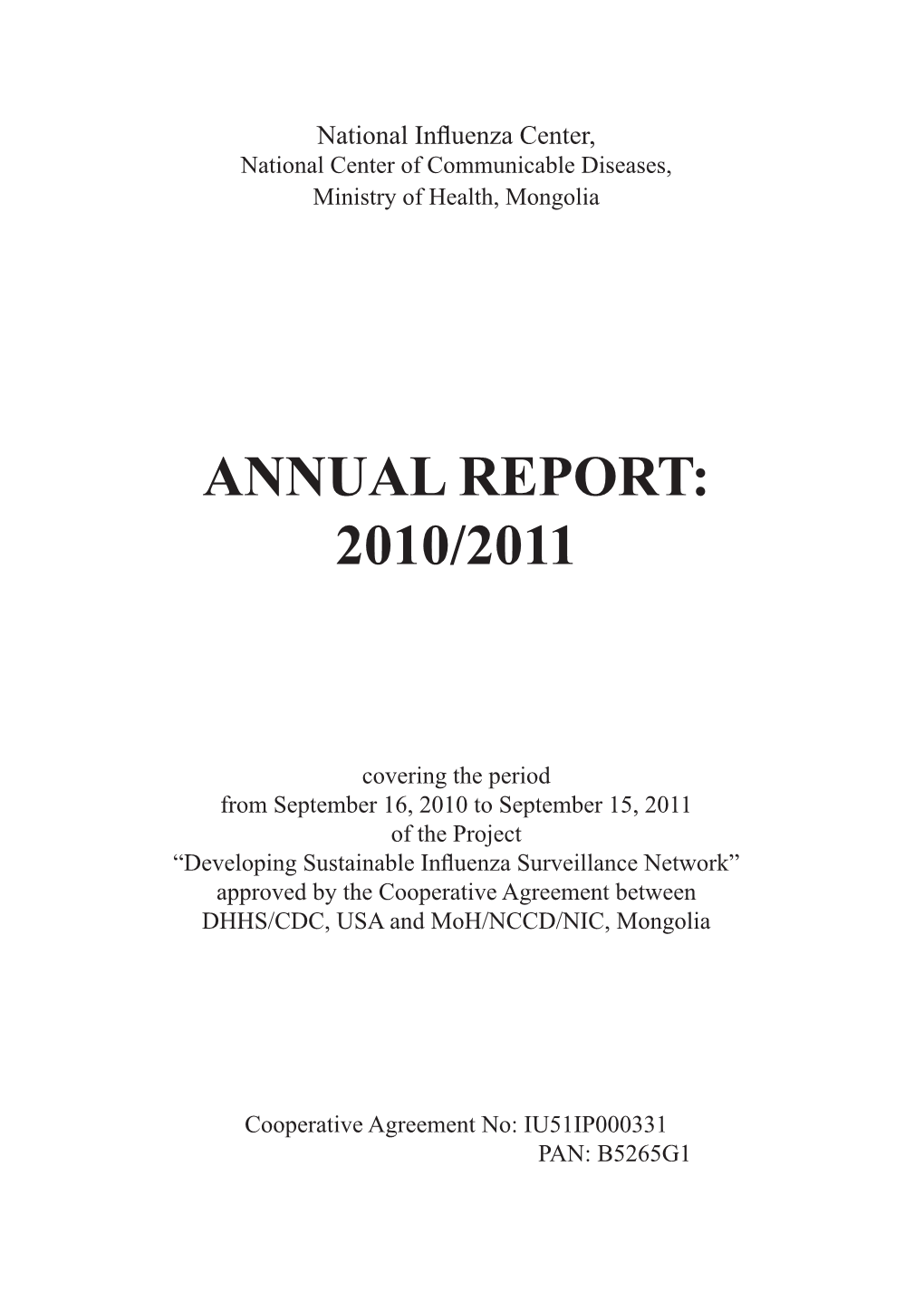 Annual Report: 2010/2011