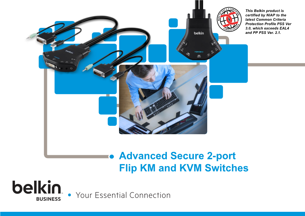 Advanced Secure 2-Port Flip KM and KVM Switches the Need
