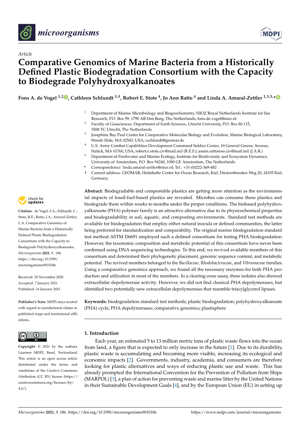 Comparative Genomics of Marine Bacteria from a Historically Defined