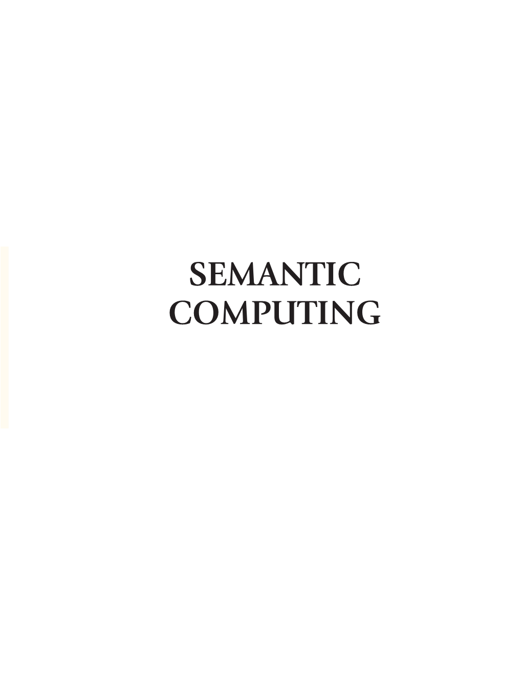 Semantic Computing