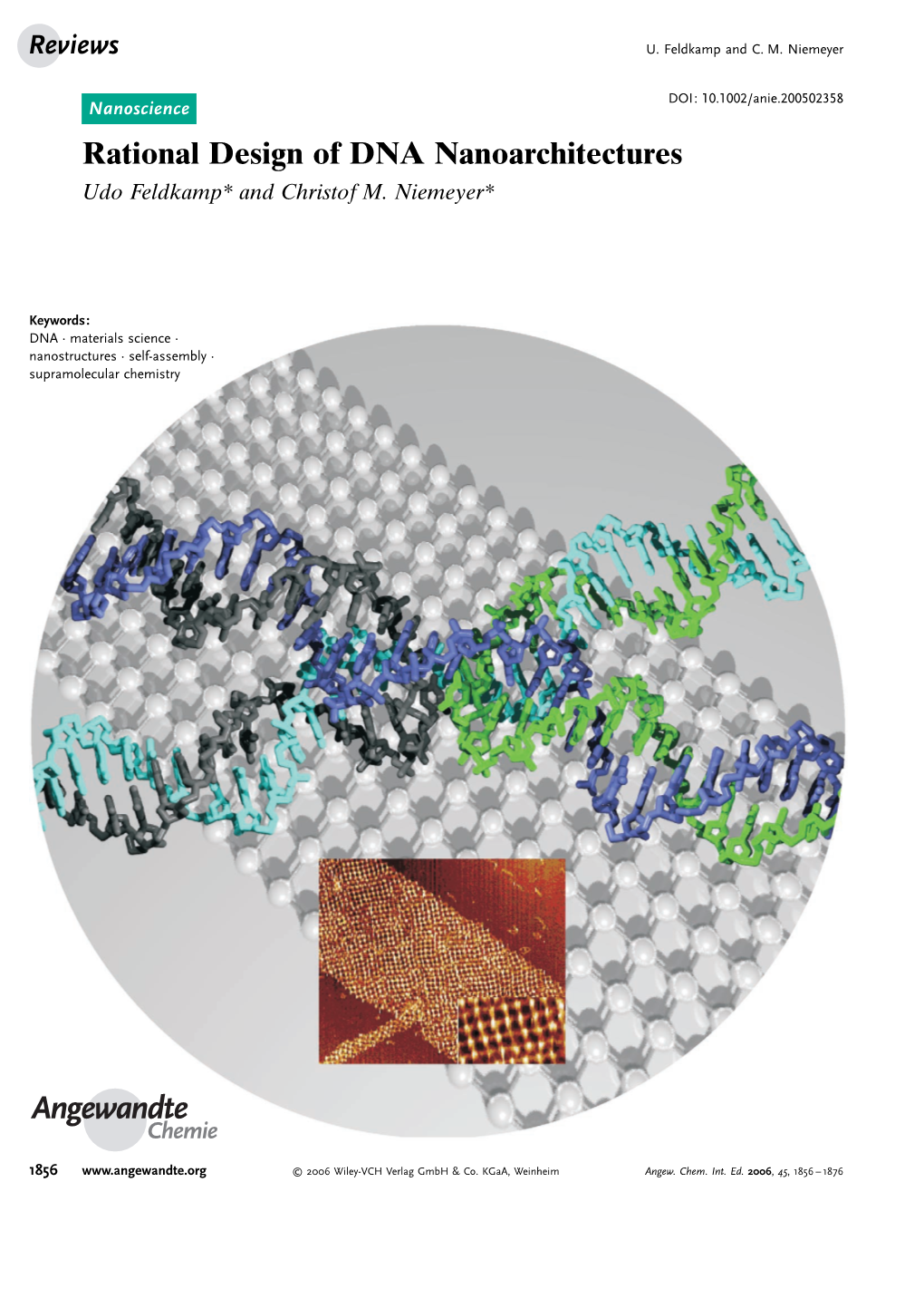 Rational Design of DNA Nanoarchitectures Udo Feldkamp* and Christof M