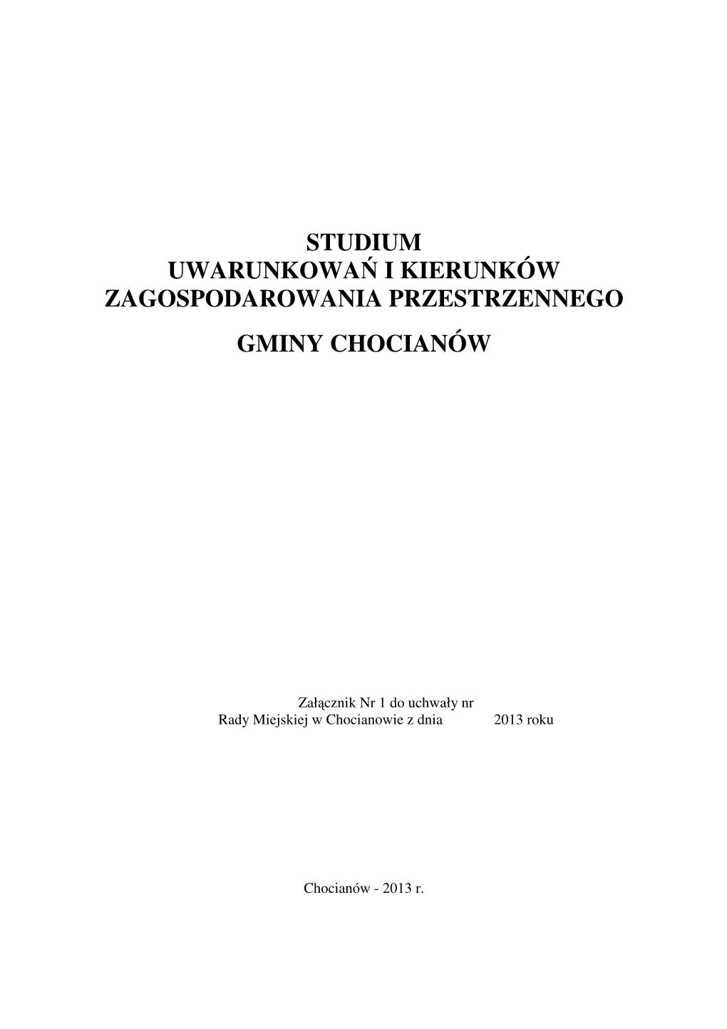 Studium Uwarunkowań I Kierunków