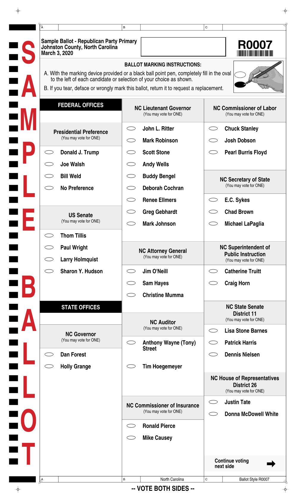 Republicans' Ballot