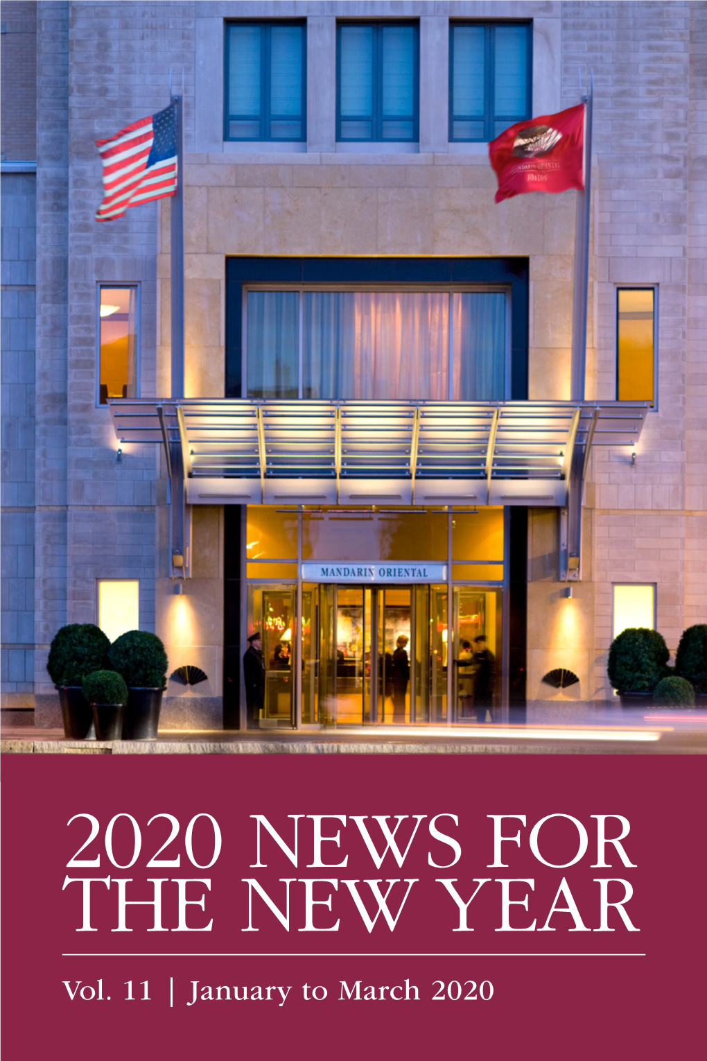 2020 NEWS for the NEW YEAR Vol