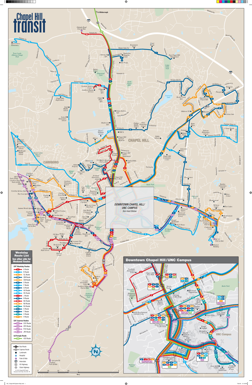 Town of Chapel Hill: Hill: Chapel of Town from Alerts for up Sign Or If the Bus Bike Rack Is Full, Please Wait for the Next Bus