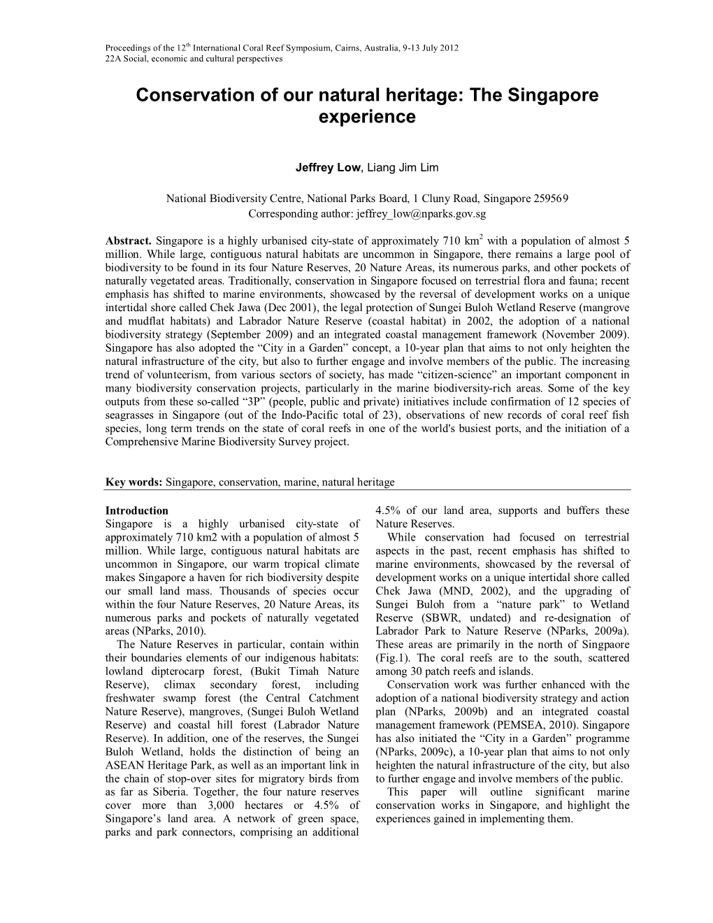 How to Prepare the Final Version of Your Manuscript for the Proceedings of the 11Th ICRS, July 2007, Ft