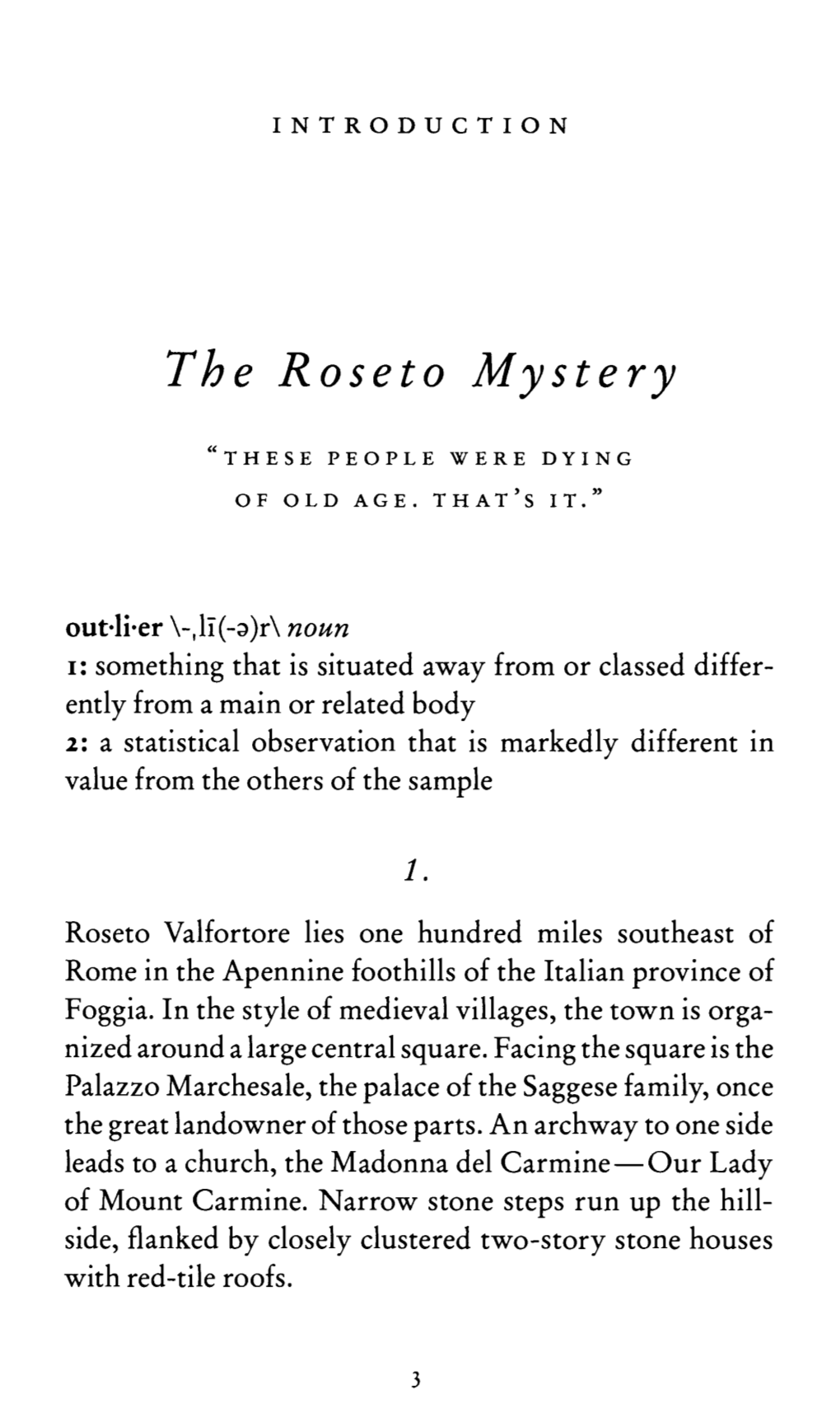 The Roseto Mystery