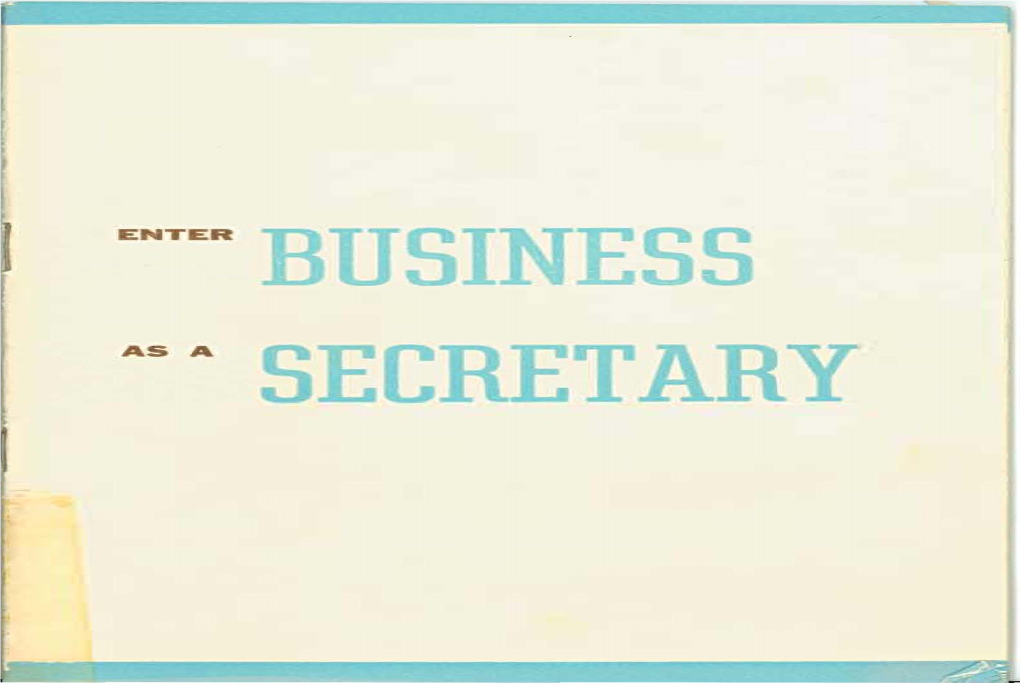 Enter Business As a Secretary