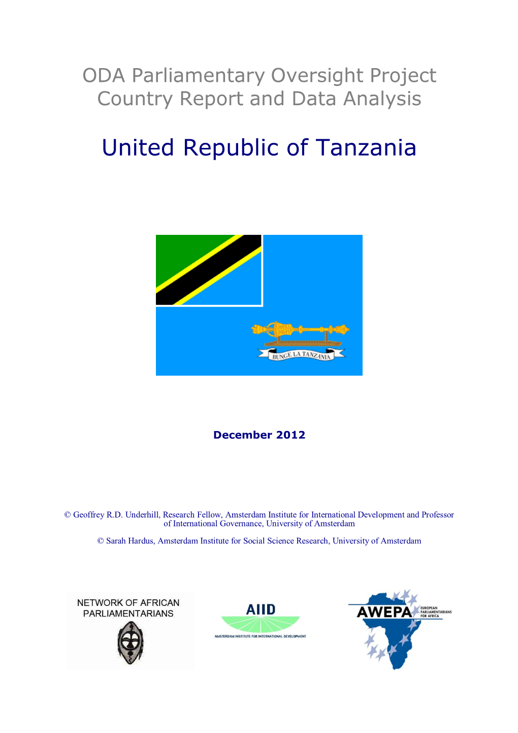 Country Report Tanzania
