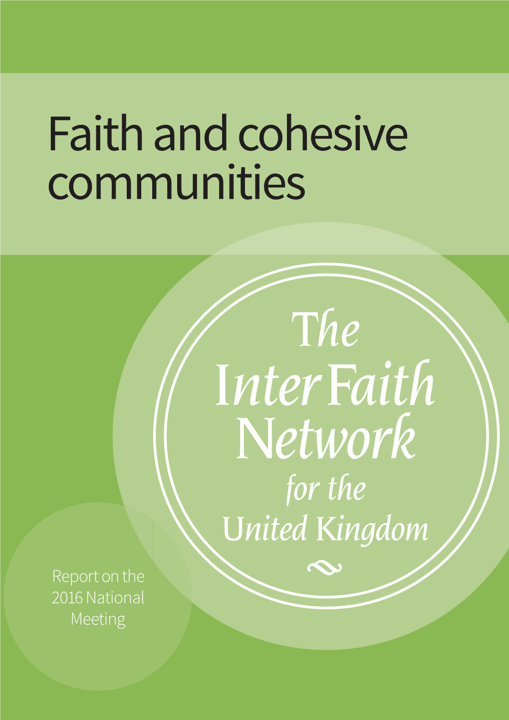 Faith and Cohesive Communities