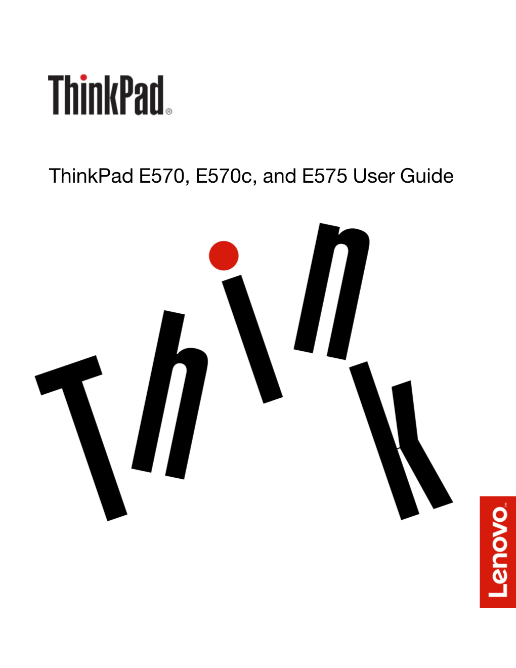 Thinkpad E570, E570c, and E575 User Guide