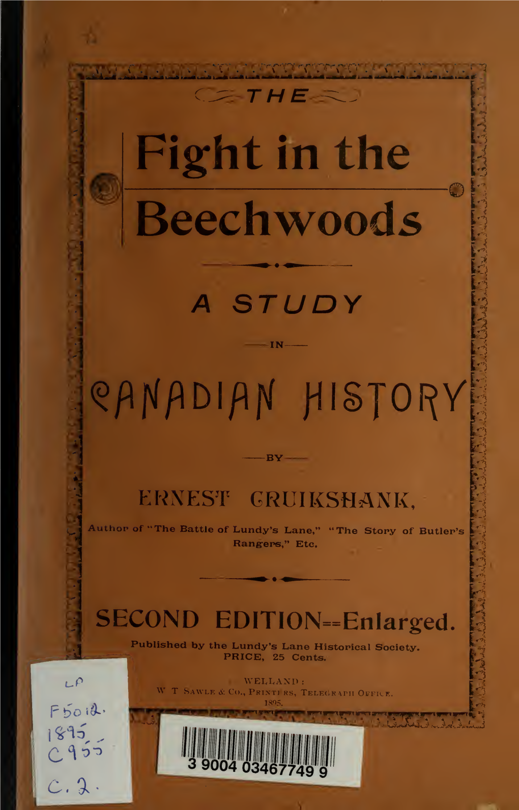 The Fight in the Beechwoods, a Study in Canadian History