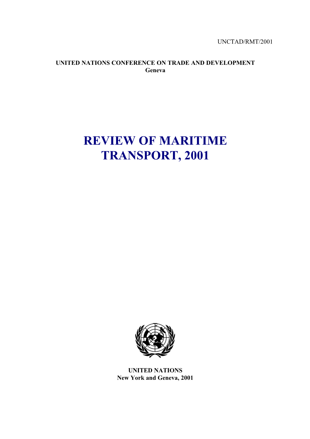 Review of Maritime Transport, 2001