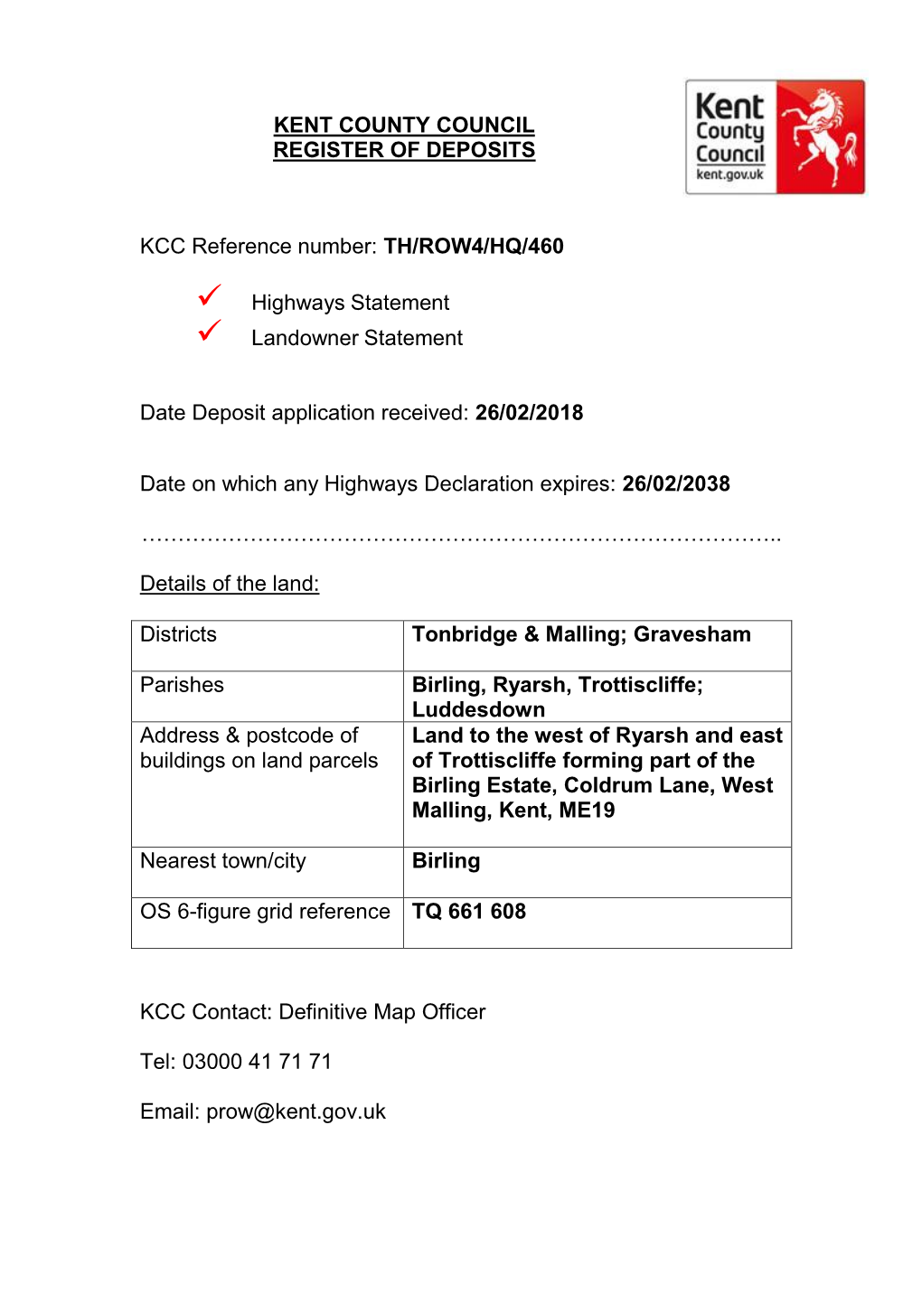 TH ROW4 HQ 460 Birling Luddesdown Ryarsh Trottiscliffe