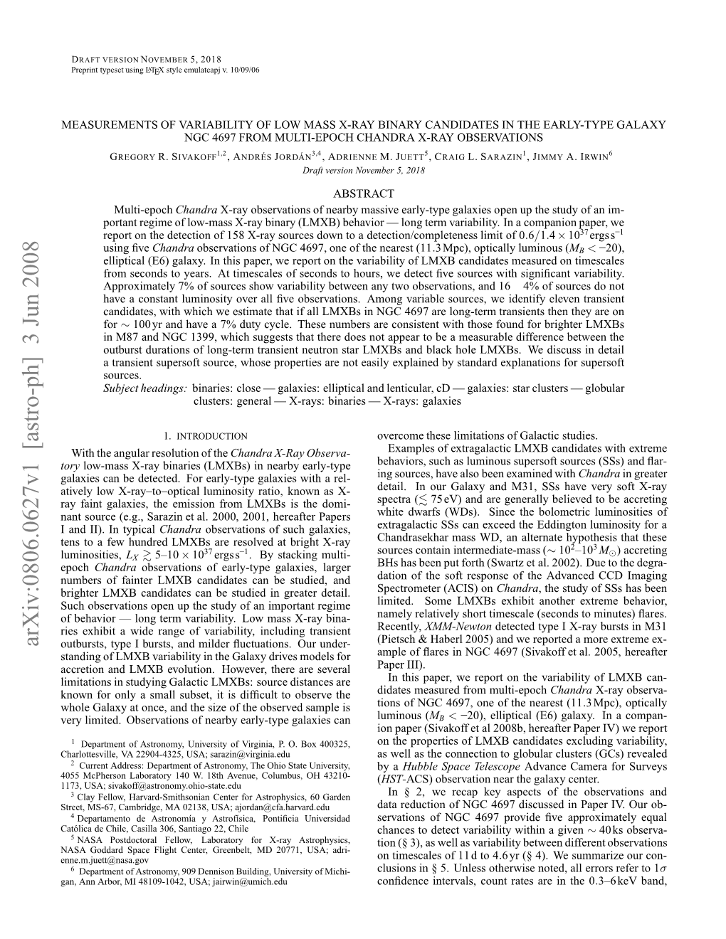 Measurements of Variability of Low Mass X-Ray Binary Candidates In