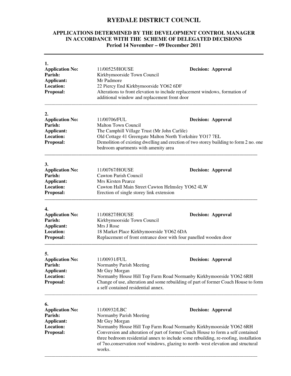 Delegated List , Item 137. PDF 43 KB