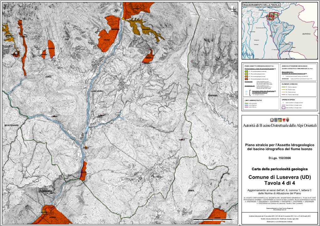 Comune Di Lusevera (UD) Tavola 4 Di 4