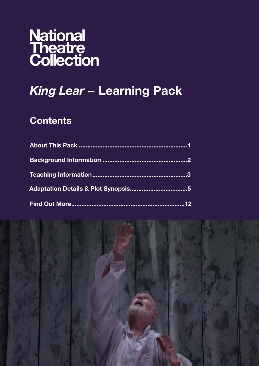 King Lear − Learning Pack