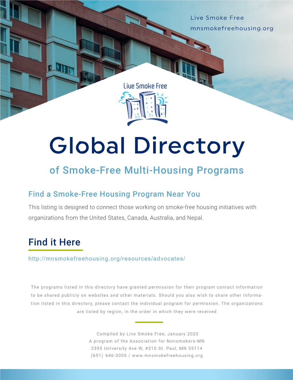 Global Directory of Smoke Free Housing Programs