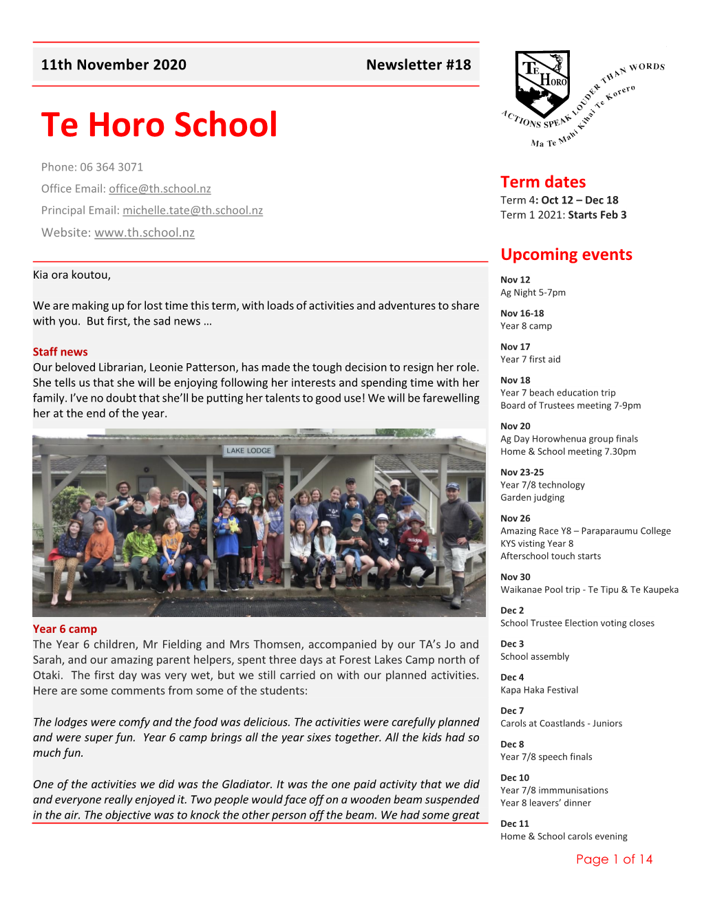 Te Horo School