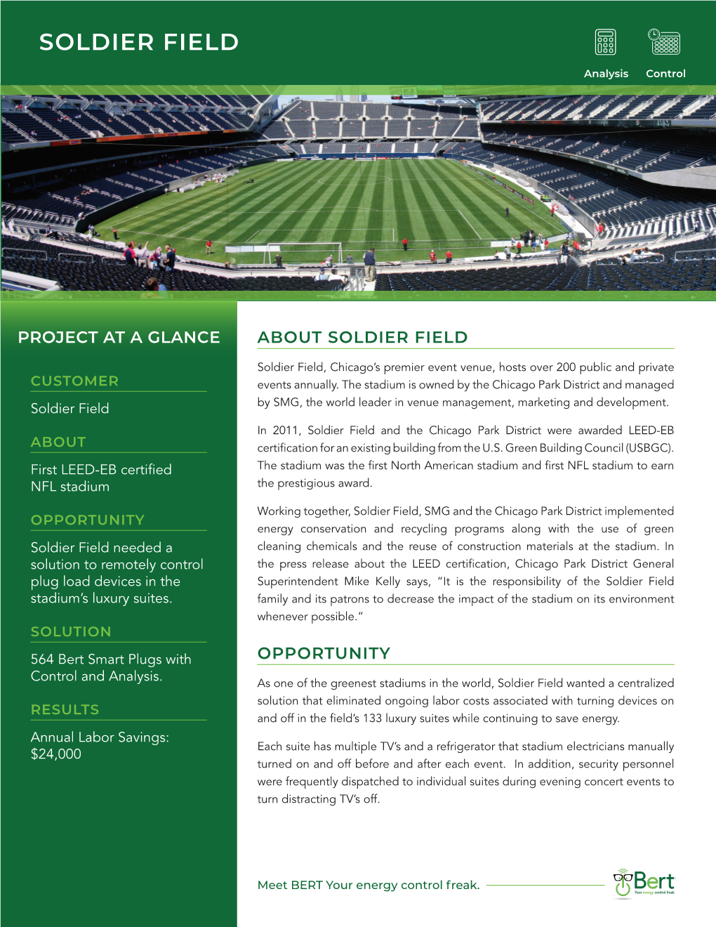 SOLDIER FIELD FIELD Analysis Control