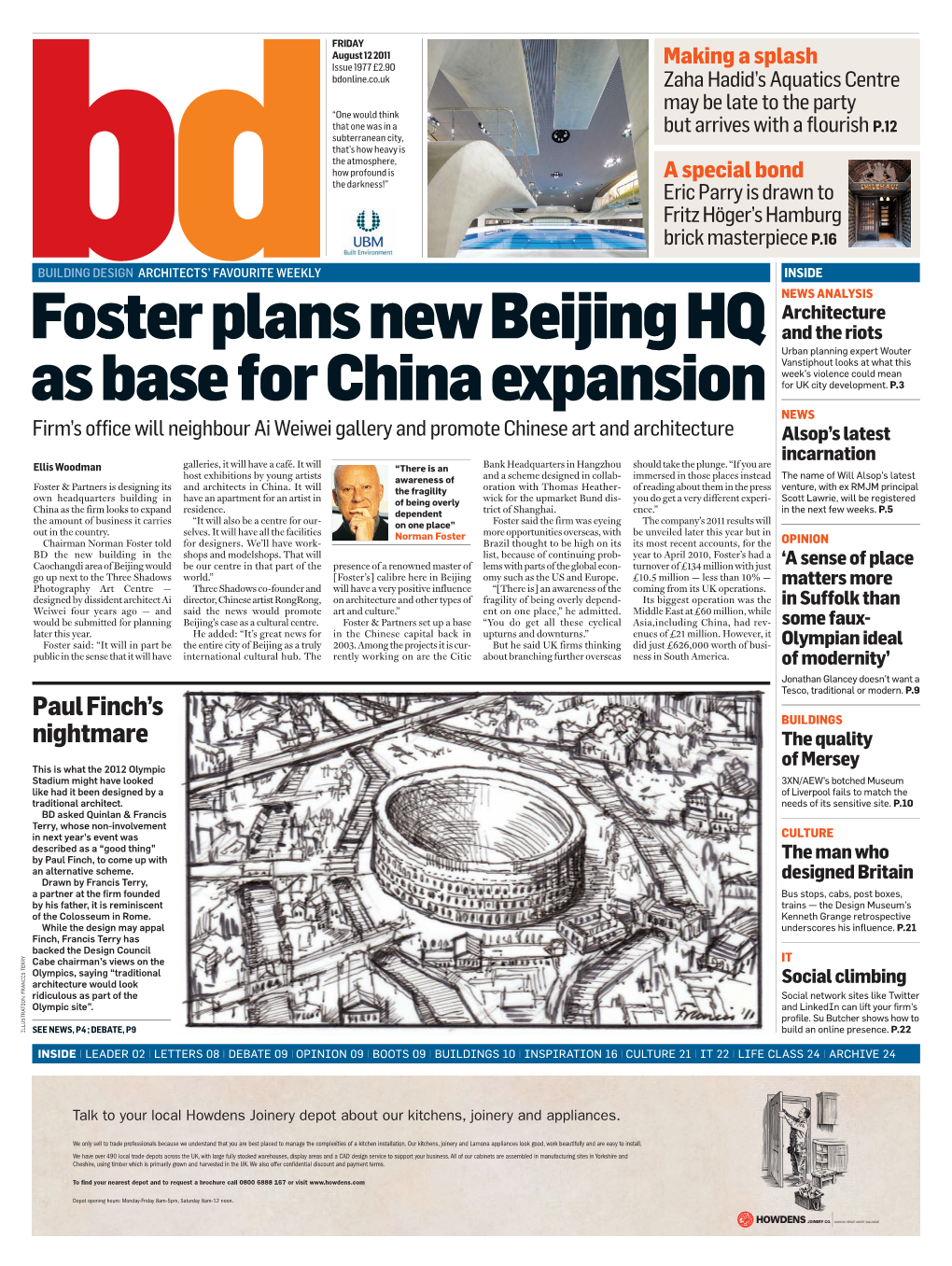 Foster Plans New Beijing HQ As Base for China Expansion