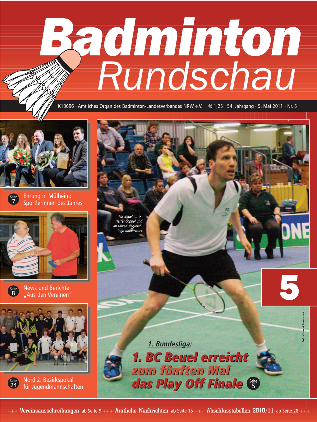 Badminton Rundschau K13696 · Amtliches Organ Des Badminton-Landesverbandes NRW E.V