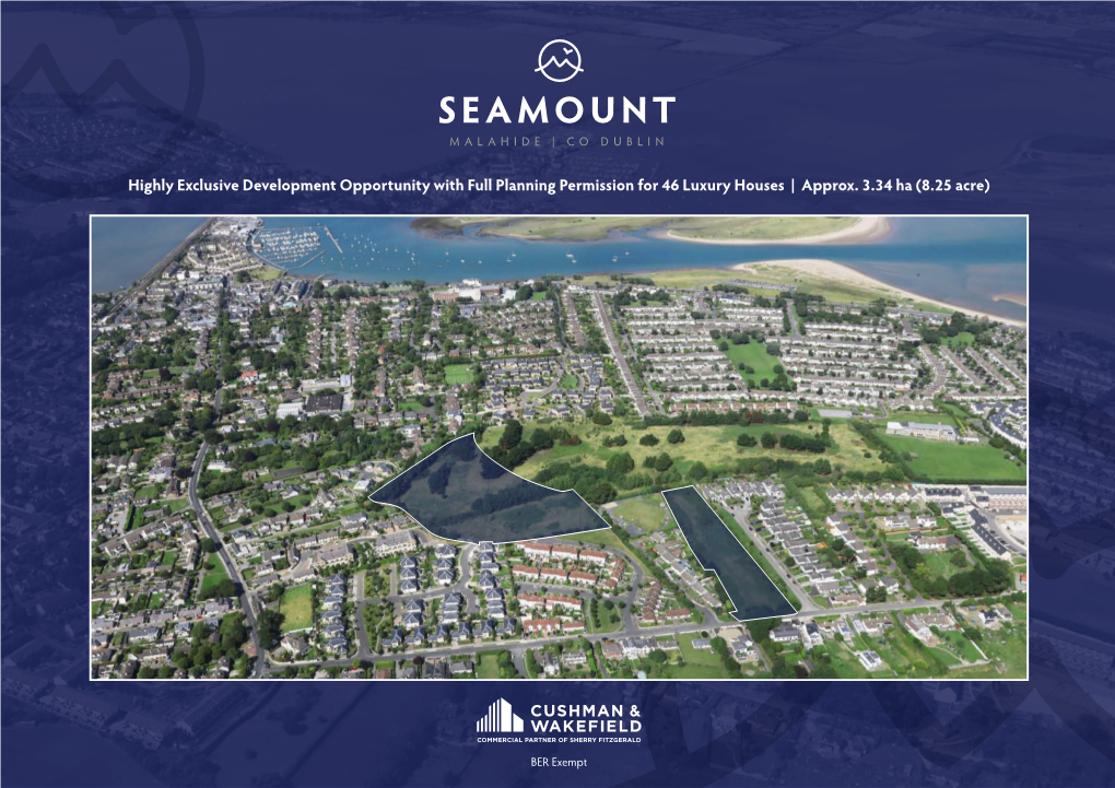 Seamount Abbey Across Dublin City and Residential Location, Train Station, 5 Km from the M1 2.54 Ha (6.27 Acre) and Detached Houses; 11 No