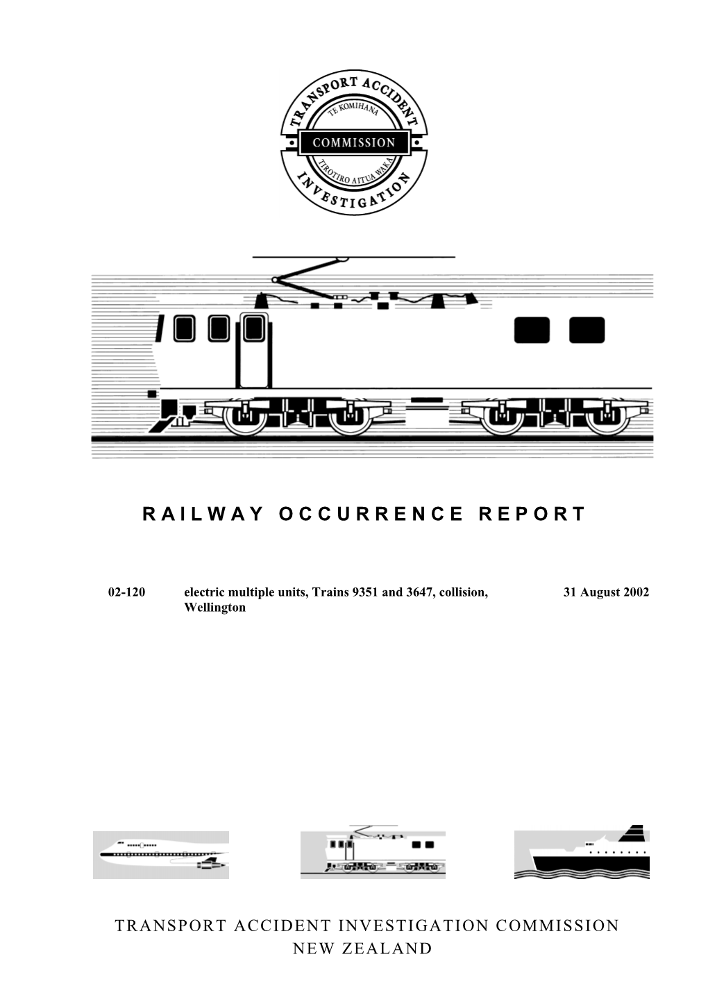02-120. Electric Multiple Units, Trains 9351 and 3647, Collision