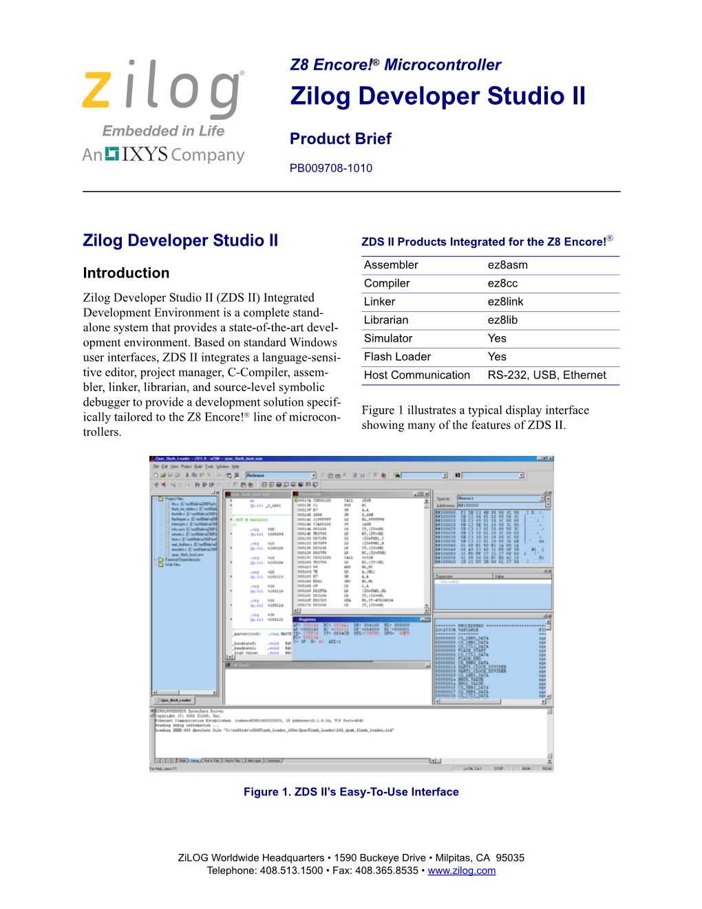 Zilog Developer Studio II