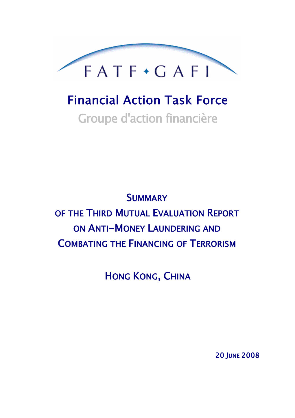 Mutual Evaluation Report of Hong Kong, China