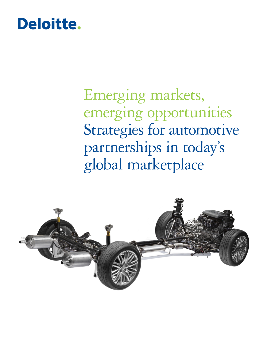 Strategies for Automotive Partnerships in Today's Global Marketplace