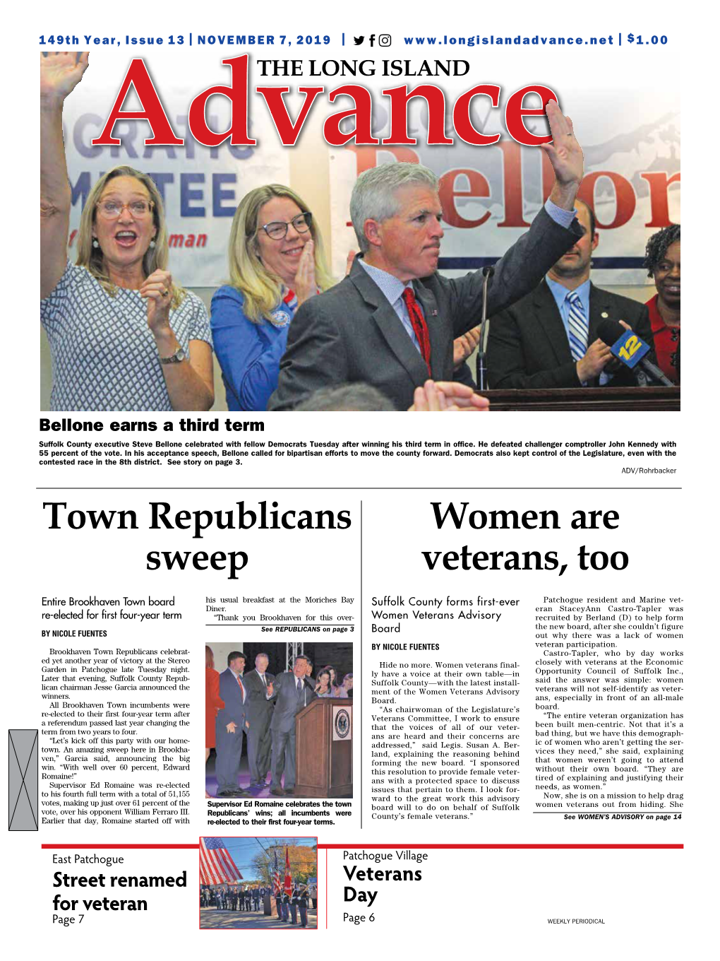 Town Republicans Sweep Women Are Veterans