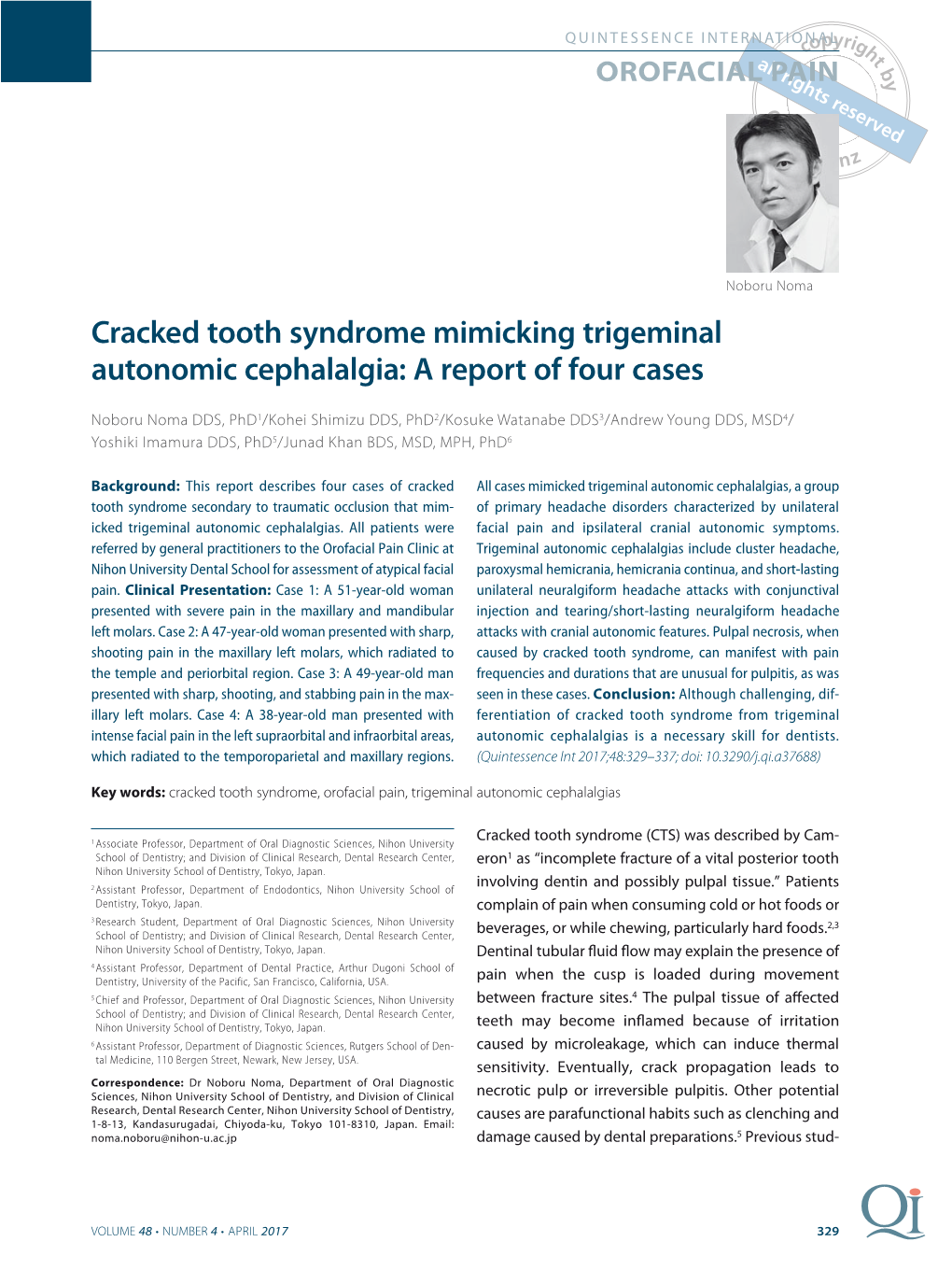 Orofacial Pain